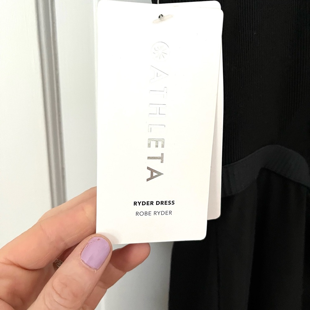 Athleta Black Midi Dress - Picture 6 of 8